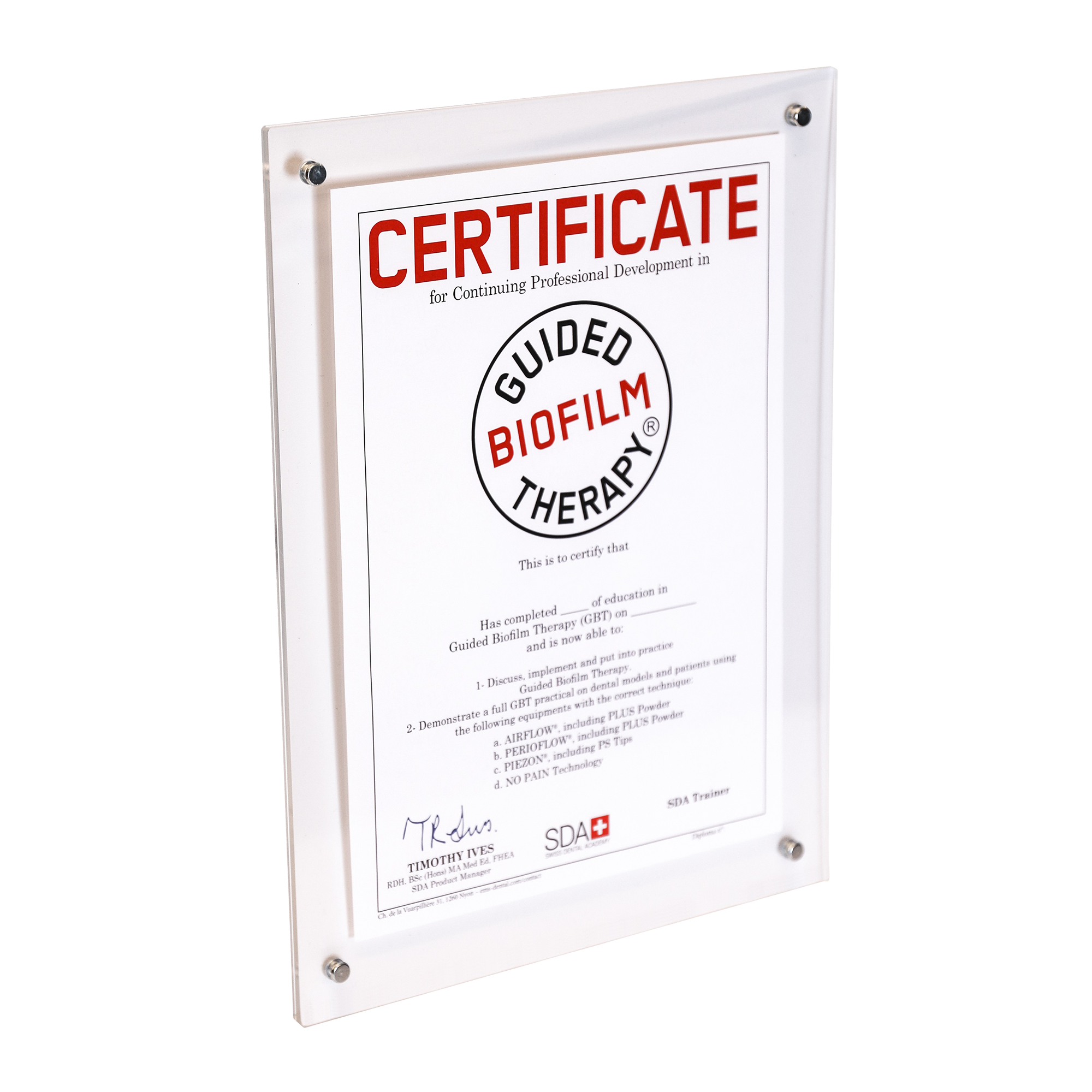Certificaat frame