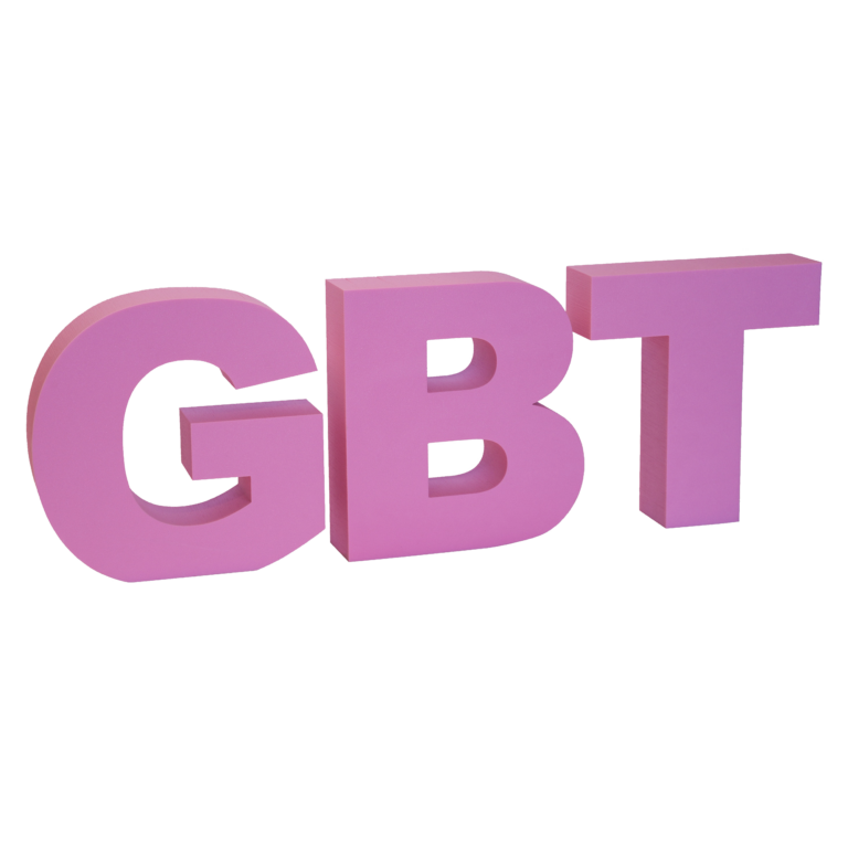 Decoratieve GBT-letters